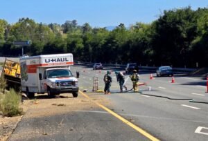 Derrame químico Los Ultos Hill I -280 bocadillos de tráfico