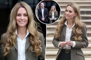 Mostró el nuevo cabello rubio en una salida pública conjunta con Kate Middleton Prince William