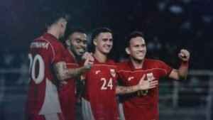 El Partido Nacional Indonesio después de una fiesta de gol en Surabaya es casi sobre Kangkangi Vietnam
