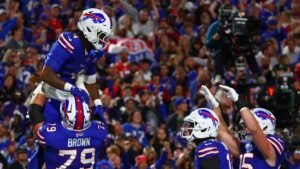 Josh Allen, Bils Stan ingresa 41-40 en Thriller el domingo por la noche