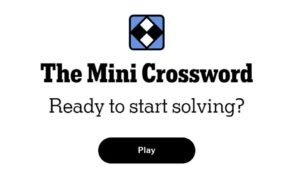 NYT Mini Crossword Clue de hoy y respuesta para el 11 de septiembre para el jueves