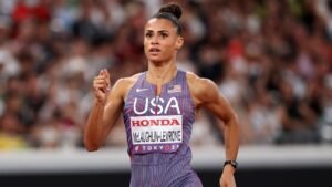 Sydney establece un récord estadounidense en las semifinales de 400 m de McLophorlin-Levron