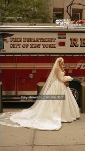 VIDEO El día de la boda de FDNY para rendir homenaje a la novia cuyo padre de bombero murió el 11 de septiembre