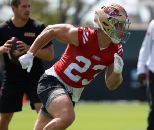Christian McCafrey Limited practicó con lesiones en la pantorrilla de 49ers