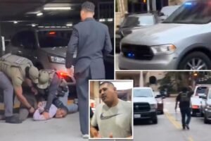 Los agentes de ICE han sido arrestados por robar agentes de hielo mientras luchan para detener el influencer de boletos