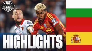 Bulgaria vs España destacados de calificador europeo | Fútbol