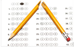 Los estudiantes leen los puntajes de los exámenes. ¿Cuál es la culpa?