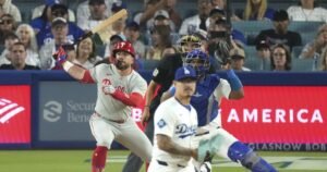Los Dodgers caen en los filetes en exceso, la jugada de -farewell SHOT interrumpe las interrupciones