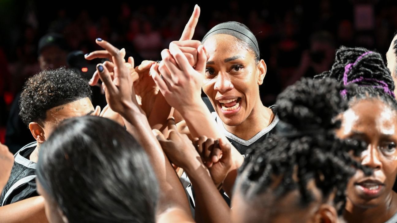 AA Wilson Text que se da vuelta en la temporada de Esses de la WNBA