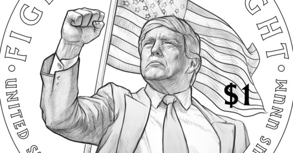 Diseño de monedas del Tesoro propuesto por Trump