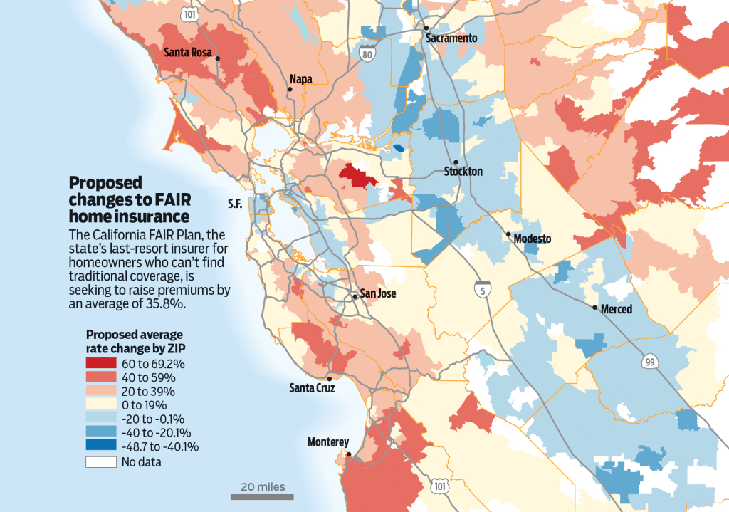 El plan justo de California quiere un aumento de la tasa de seguro de vivienda del 35.8%