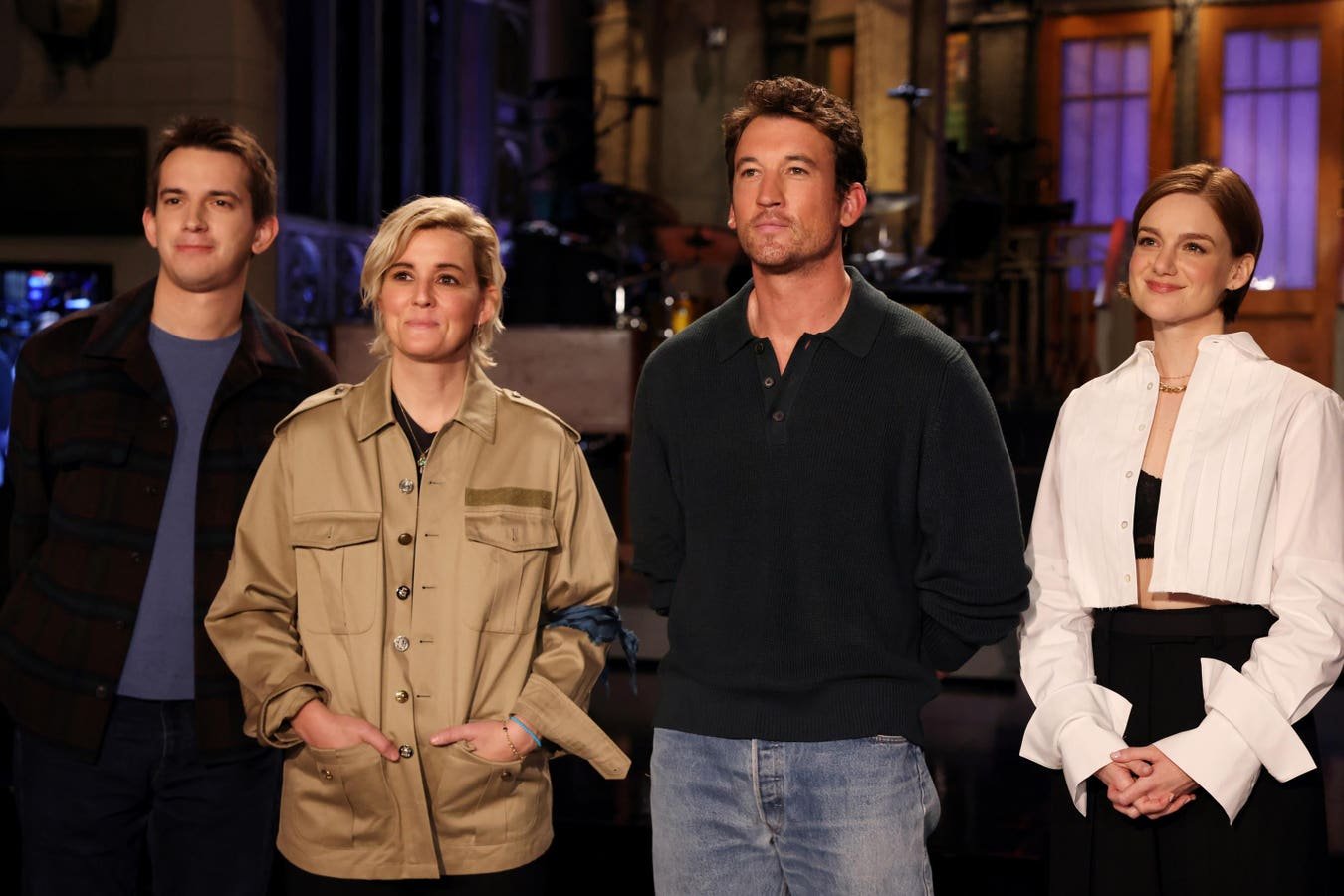 Miles Teller se vuelve político en ‘SNL’ con Ramy Youssef y Shane Gillis