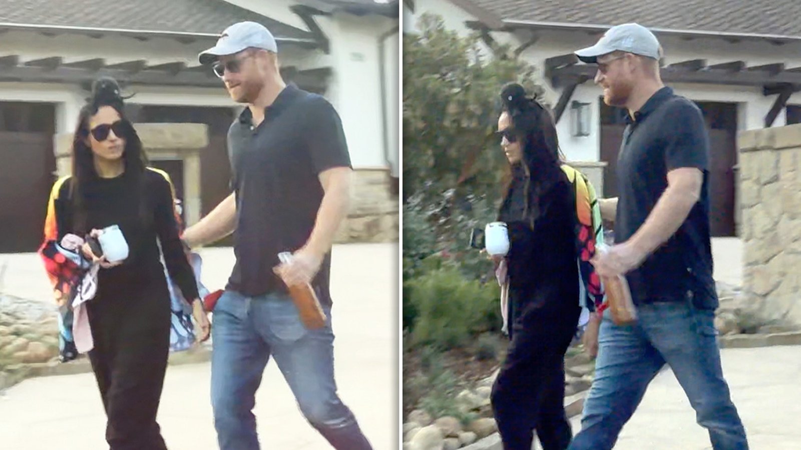 Meghan Markle y el príncipe Harry reciben truco o tratamiento para niños en Santa Bárbara