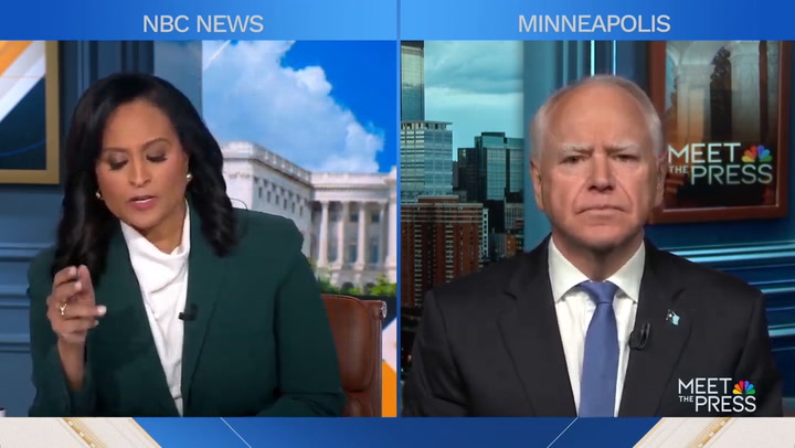 Tim Walz admitió que estaba “ansioso” después de que el presidente expresara su gratitud en “Ranting Crazy” en Truth Social.