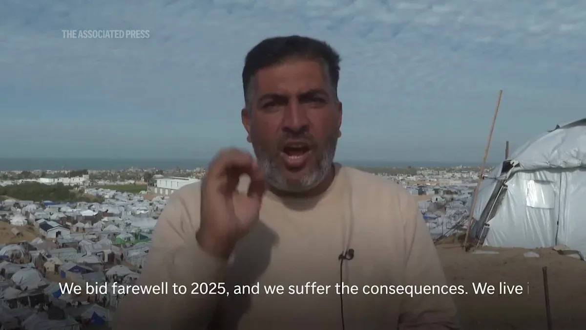 Los palestinos en Gaza esperan que el año 2026 traiga paz y reconstrucción