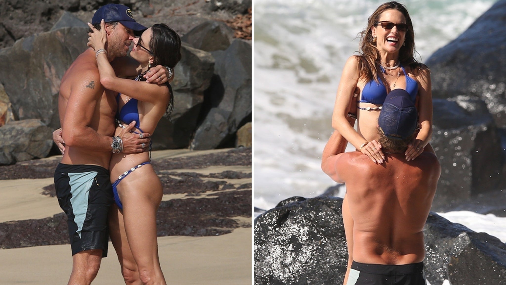 Alessandra pilló a Buck Palmer en una playa brasileña