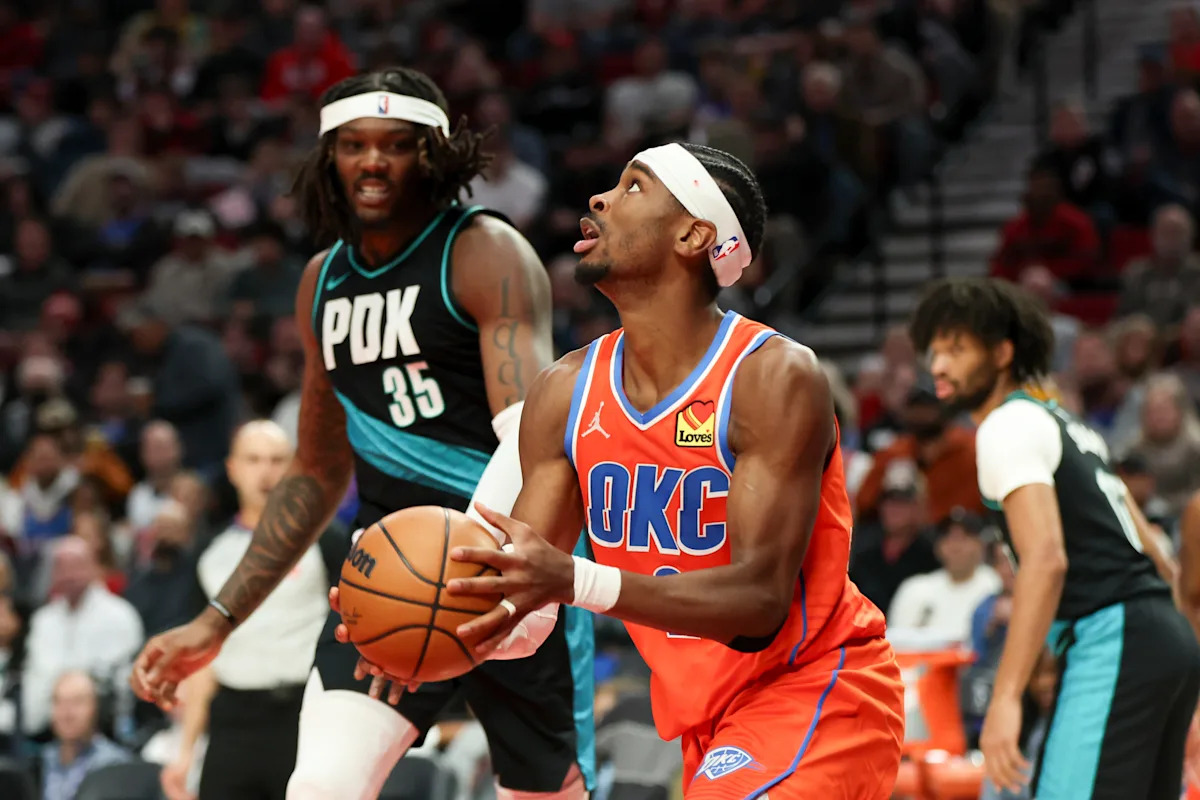 Gilgeous-Alexander anota 26, Thunder aguanta y vence a Trail Blazers 123-115
