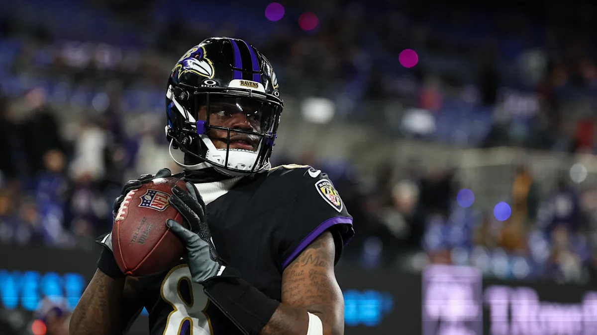 Lamar Jackson participó en la práctica del miércoles