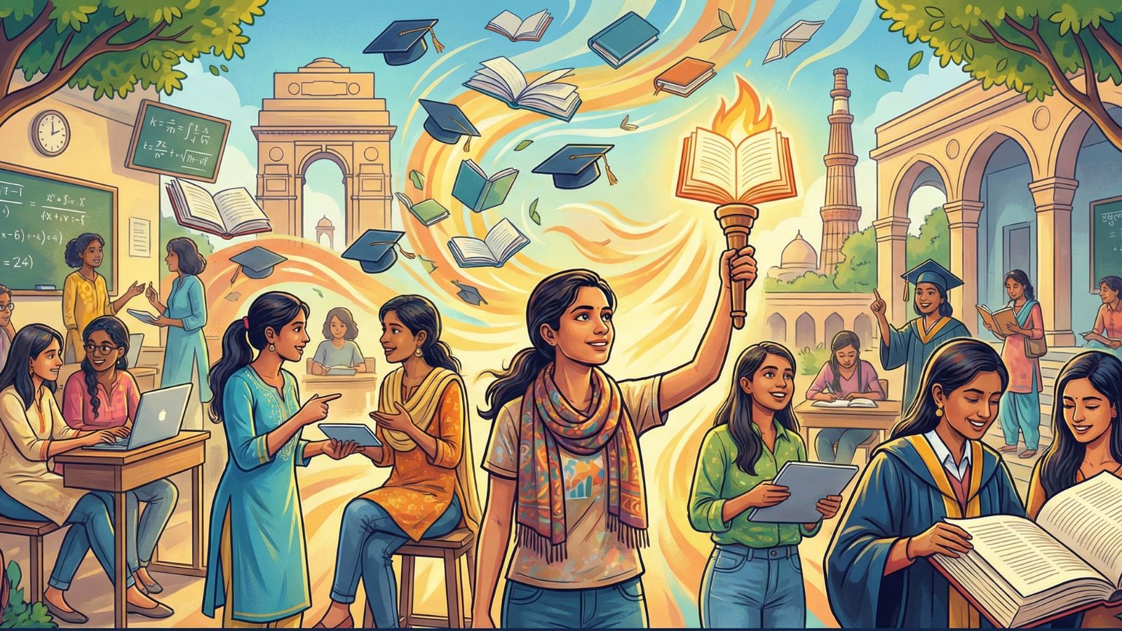 Literatura de los habitantes de Delhi sobre el avance, mujeres portadoras de la antorcha en las escuelas y educación superior: un informe del gobierno | Noticias de educación