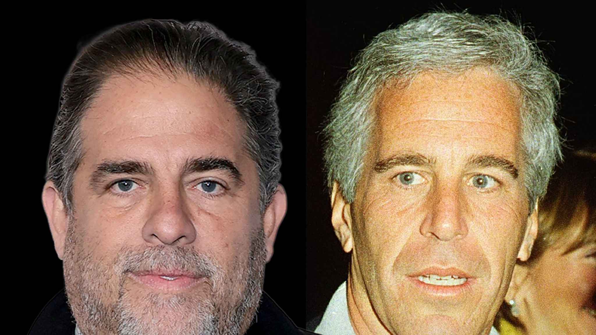 El director de ‘Melania’ Brett Ratner fotografiado en el sofá con Jeffrey Epstein & Women