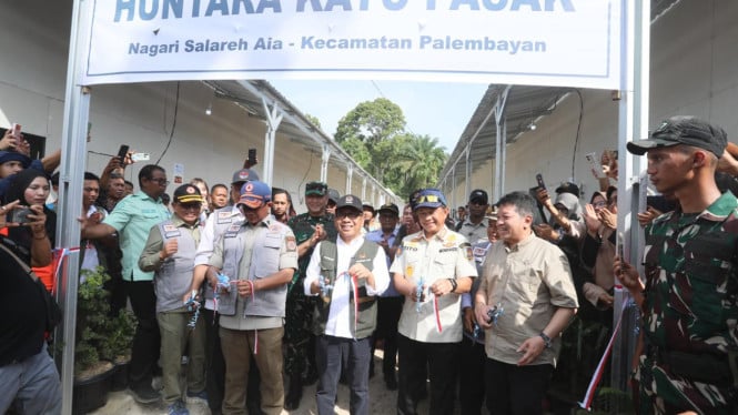 El progreso alcanza el 24 por ciento y se ha acelerado la construcción de refugios en las tres provincias de Sumatra.