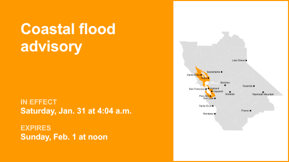 Los valles interiores del norte de la Bahía y la costa de la Bahía de San Francisco bajo aviso de inundaciones costeras hasta el domingo por la tarde – The Mercury News
