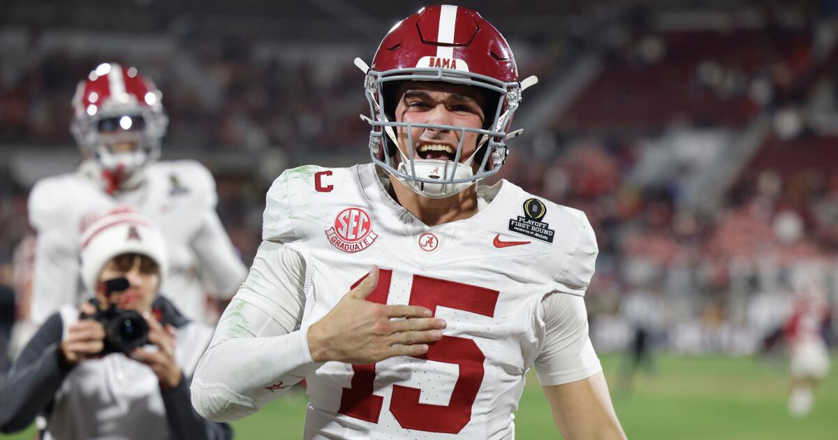 Ty Simpson lleva al desvalido Alabama a la sorpresa del Rose Bowl
