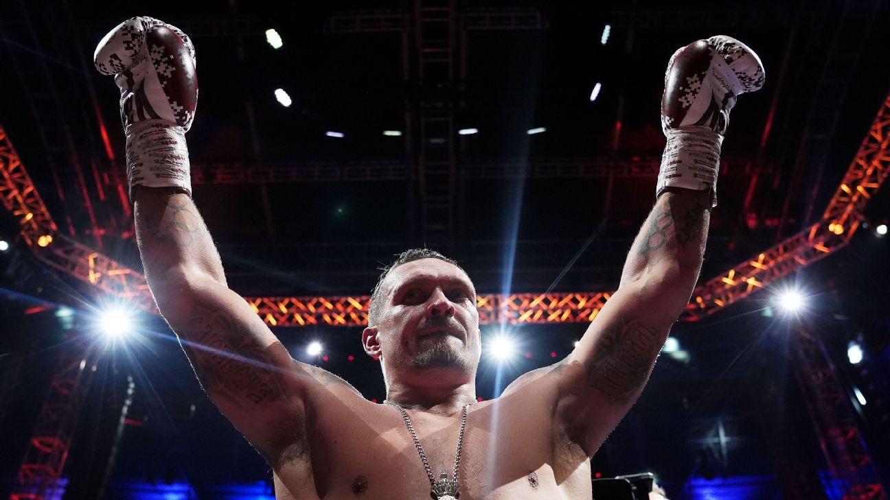 Usyk defenderá el título del CMB contra Kickboxer en las Pirámides de Giza