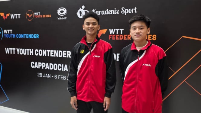 Dos jóvenes atletas indonesios brillan en el WTT Youth Contest Capadocia 2026