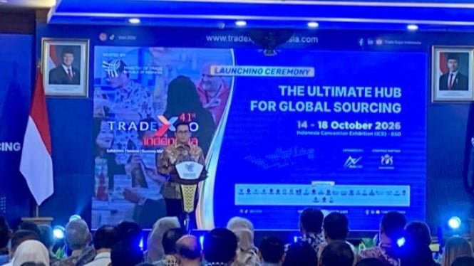 TEI 2026 tiene como objetivo aumentar las transacciones comerciales a 293,3 billones de IDR, Ministro de Comercio: el mercado de RI está mejorando