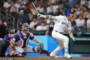 Lucas, el hijo de Manny Ramírez, pega dos jonrones contra el equipo de EE. UU. mientras Brasil amenaza con una gran sorpresa en el primer partido del CMB