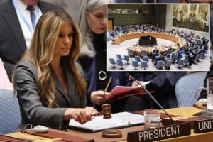 Melania Trump hizo historia como presidenta del Consejo de Seguridad de la ONU; Admite “tiempos difíciles”