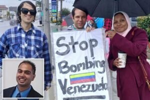 La política de izquierda de CA Fatima Iqbal-Zubair condena los ataques estadounidenses, mientras su marido trabaja para el gigante armamentista