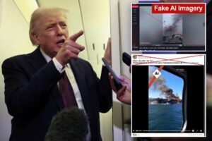 Trump ’emocionado’ por la amenaza del presidente de la FCC, Brendan Carr, de revocar las licencias de transmisión por la guerra de Irán