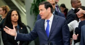 Rubio informó a los legisladores en el Capitolio sobre la acción militar en Irán