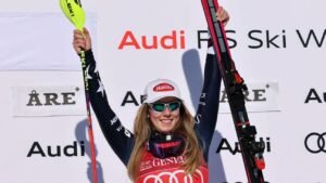 Mikaela Shiffrin ganó el octavo slalom del Mundial de la temporada, un récord que iguala