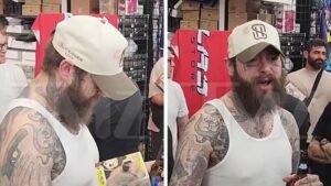 Post Malone firma y se entusiasma con las tarjetas ‘Magic: The Compendium’