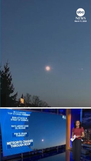 MIRA: Un trozo de meteorito atraviesa el techo de una casa en Alemania