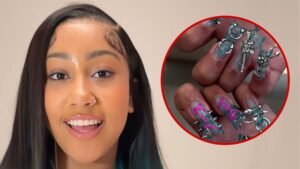 North West estrena uñas largas con púas y piercings