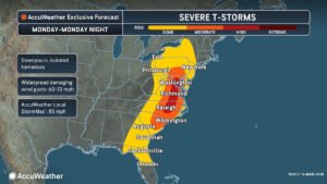 Qué esperar en Petersburgo mientras Virginia enfrenta tormentas severas
