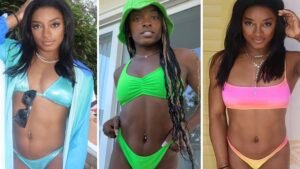 ¡Simone Biles lanza hot shots para dar inicio a su 29 cumpleaños!