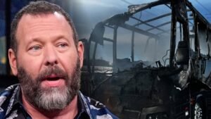 Gira del comediante Bert Kreischer Bus Burns to the Ground