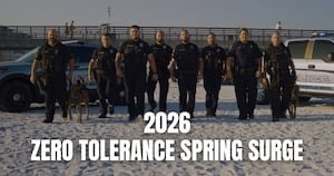 La policía de Jacksonville Beach anuncia aplicación de tolerancia cero para el incidente de posesión propuesto