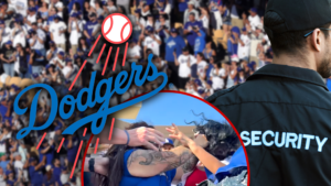 Fanáticos de la MLB captados en video pelea en el día inaugural del Dodger Stadium