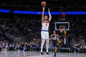 Pacome Dadiet de los Knicks tiene un récord personal en tiempo basura