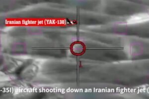 El dramático momento en que un F-35 israelí derribó un avión iraní en un ataque histórico