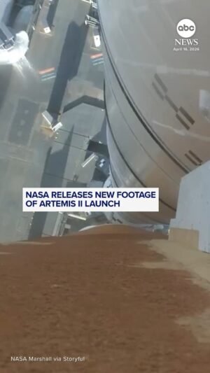 MIRAR: La NASA publica nuevas imágenes del lanzamiento de Artemis II
