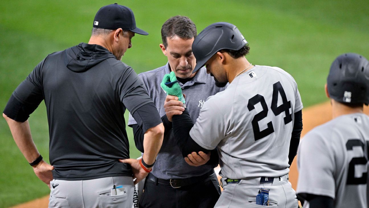 Domínguez de los Yankees se someterá a más pruebas tras sufrir una lesión en el codo