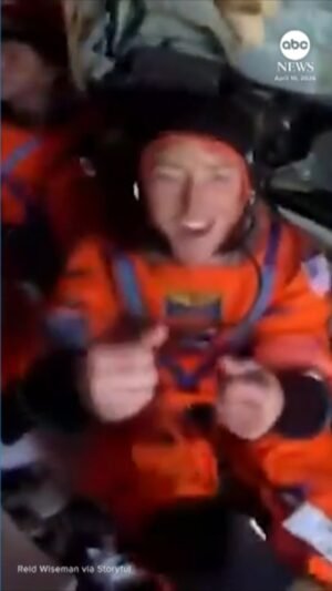 Cam Helmet Video captura a los astronautas Artemis II desde la cápsula Orion