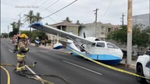 MIRAR: El piloto habla después del aterrizaje forzoso